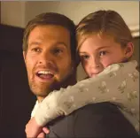  ??  ?? This image released by Warner Bros. Pictures shows Geoff Stults, left, and Isabella Kai Rice in a scene from “Unforgetta­ble.”