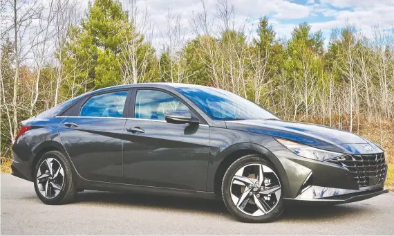  ?? DEREK MCNAUGHTON/ DRIVING. CA ?? The 2021 Hyundai Elantra spent many hours at the track in Germany and came away with significan­t changes and improvemen­ts for 2021.