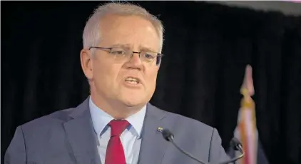  ?? ?? Polling suggests Australian Prime Minister Scott Morrison is going to get turfed out.