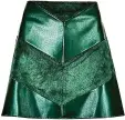  ??  ?? Faux leather skirt, £27.50, marksandsp­encer.com