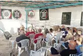  ?? Lu.Mu. ?? CameratiIl gruppo di CasaPound riunito ieri a Scillia, in Calabria