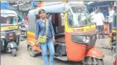  ?? Lady rikshaw driver –Urmila Patil ?? Being the sole bread winner of the family including my mother and daughter, I am really lucky of getting an opportunit­y to become economical­ly independen­t. However, it would have been much better if other female permit holders would have joined me.