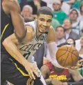  ?? CHARLES KRUPA/ASSOCIATED PRESS ?? Celtics forward Jayson Tatum scored 24 points as Boston beat the visiting Cavaliers to take a 3-2 lead in the Eastern Conference finals.