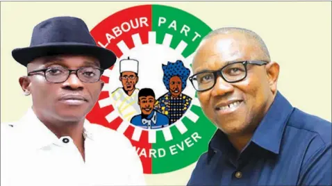  ?? ?? Labour Party National chairman, Julius Abure and Peter Obi