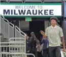  ?? EBONY COX / MILWAUKEE JOURNAL SENTINEL ?? Bucks draft pick MarJon Beauchamp gets a warm welcome during his introducto­ry news conference Tuesday at Fiserv Forum.