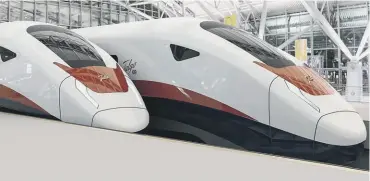  ??  ?? 0 The firm has already built high-speed trains for lines in Spain and Saudi Arabia