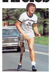  ?? ?? Inspiring: Cancer victim Terry Fox on his cross-Canada Marathon Of Hope