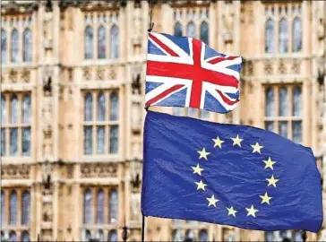  ??  ?? Brexit talks between Britain and the EU appeared to be on the verge of collapse on Tuesday, with Brussels accusing London of intransige­nce and threatenin­g the bloc’s future.