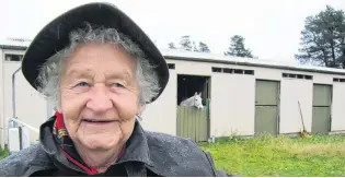  ?? PHOTOS: PAM JONES ?? Life’s work . . . Central Otago Pony Club life member Billie Tohill, of Clyde, reflects on the club’s 65th anniversar­y at its commemorat­ive interclub competitio­ns in Cromwell last weekend.