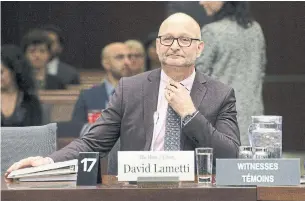  ?? ADRIAN WYLD THE CANADIAN PRESS ?? David Lametti said he has not experience­d political pressure since taking on the justice portfolio.