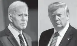  ??  ?? Joe Biden et Donald Trump