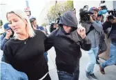  ?? ETIENNE LAURENT/EPA-EFE ?? Crown Realty & Developmen­t CEO Robert Flaxman leaves the Los Angeles Federal Court of Justice after a hearing in March.