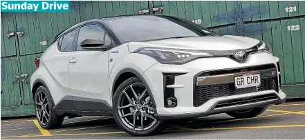  ?? DAMIEN O’CARROLL/STUFF ?? Toyota has added a touch of sportiness to the C-HR with the GR Sport model.