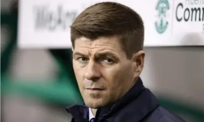  ??  ?? Steven Gerrard said continuing with non-contact training ‘could have an effect on having the players fully prepared for the beginning of August’. Photograph: Steve Welsh/PA