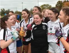  ??  ?? IT Sligo ladies won the Intermedia­te title at the Freshers 7s Ladies football in DCU recently.