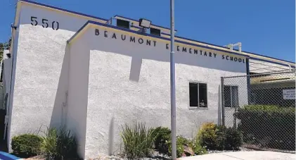  ?? KRISTEN TAKETA U-T ?? Beaumont Elementary is one of two schools in Vista Unified slated to close as early as next school year.