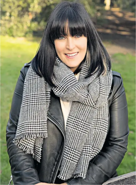  ??  ?? Survivor: Anna Richardson, above, has experience­d a hard few months, but has been buoyed by her partner, former Bake Off presenter Sue Perkins, below