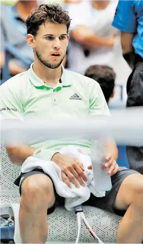  ?? BILD: SN/GEPA PICTURES/HAUER ?? Der leere Blick von Dominic Thiem war bezeichnen­d.