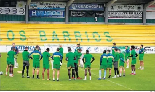  ?? MC.I.C. ?? La plantilla de la Unión, en un entreno en el San Rafael.