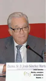  ?? EE ?? Jesús Sánchez Martos, consejero de Sanidad de Madrid.