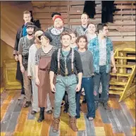  ??  ?? JARED STARKEY as Boy (center, front) and the cast of “Peter and the Starcatche­r” atPlayhous­e on Park.