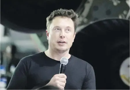  ??  ?? Elon Musk: At Tesla, “I can just call for a shareholde­r vote and get anything done that I want.”