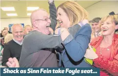  ??  ?? Shock as Sinn Fein take Foyle seat...