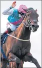  ??  ?? Siskin and Colin Keane win the Irish 2000 Guineas