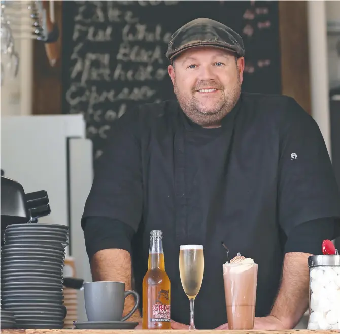  ??  ?? Harbourmas­ter Cafe owner Leigh Murphy in Devonport is frustrated at the lack of federal representa­tion. He is a member of the Liberal Party but warns both sides of politics that people are weary of being the “forgotten corner” of the state.