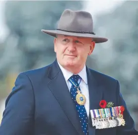  ?? Picture: LUKAS COCH ?? SAD FACTS: Australian Governor- General Sir Peter Cosgrove.