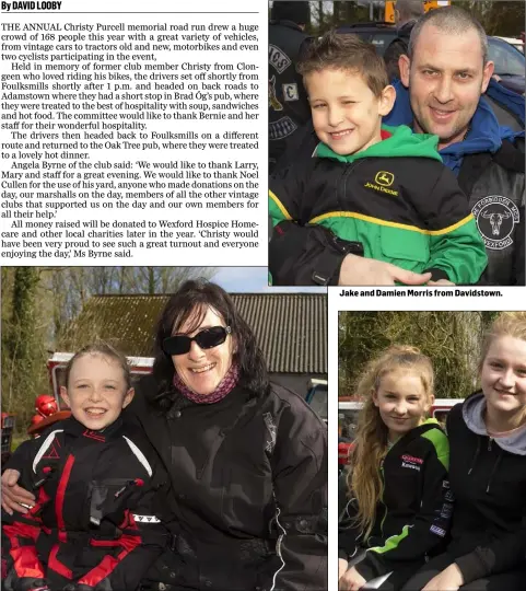  ??  ?? Ciara Roche and Noeleen Cahill from Ballyculla­ne. Jake and Damien Morris from Davidstown.