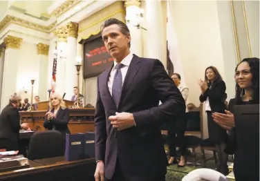  ?? Rich Pedroncell­i / Associated Pres ?? Gov. Gavin Newsom vetoed a bill to create a statetax deduction for the college savings plan ScholarSha­re. It is rare for the Legislatur­e to overturn a governor’s veto of a bill, even those with unanimous support.