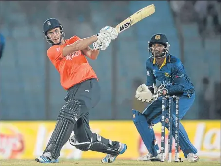  ?? Picture: Getty Images. ?? England’s Alex Hales in full flow on his way to a match-winning 116 not out.