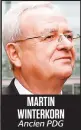  ??  ?? MARTIN WINTERKORN Ancien PDG