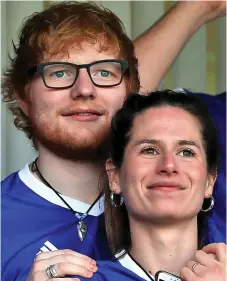 ??  ?? Houseproud: Ed Sheeran and his wife Cherry