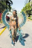  ?? ?? Shanique Hayden, marketing manager at Xodus Carnival, enjoying the road march.