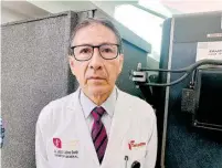  ?? ?? El titular del Hospital Canseco de Tampico, Joaquín Juárez