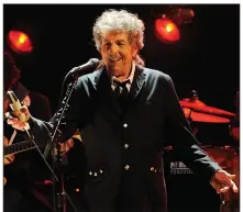  ?? (AP) ?? Bob Dylan, photograph­ed in a 2012 concert in Los Angeles, has released a new song that is his longest to date.