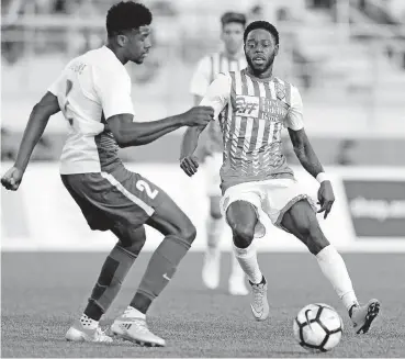  ?? [PHOTO BY NATE BILLINGS, THE OKLAHOMAN] ?? Oklahoma City Energy forward Alex Dixon will be a key player in applying pressure to the Tulsa Roughnecks’ backline in Saturday’s match. Kickoff is 7:30 p.m. at Taft Stadium.