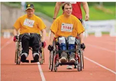  ?? FOTO: VENNENBERN­D/DPA ?? 550 Teilnehmer werden zu den Special Olympics erwartet – hier ein Archivbild von den Spielen im Jahr 2014, die in Düsseldorf stattfande­n.