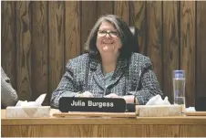  ?? TYLER BROWNBRIDG­E FILES ?? Trustee Julia Burgess says she's open to addressing issues raised over the new Kingsville school name.