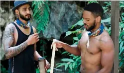  ??  ?? Tevin formed a great alliance with fellow contestant PK until PK sided with the other contestant­s to vote him out.