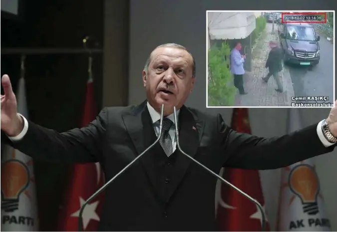  ?? ALI UNAL / AP / NTB SCANPIX. ?? Recep Tayyip Erdogan under talen i parlamente­t i går.