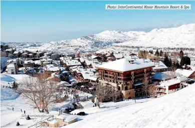  ?? Photo: Interconti­nental Mzaar Mountain Resort & Spa ??