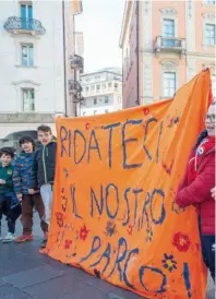  ?? TI-PRESS ?? La protesta in Piazza dellaRifor­ma