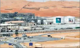  ?? REUTERS ?? A file photo of a Saudi Aramco production facility. Aramco’s valuation will be determined during the investor roadshow and book-building for the IPO.