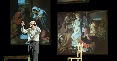  ??  ?? A Teatro Vittorio Sgarbi, domenica, porta il suo Caravaggio al teatro di Cerea. Prima dello spettacolo, visita guidata alla mostra delel 100 opere del veneziano Lovato