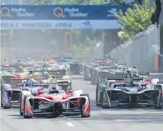  ?? PAUL CHIASSON/THE CANADIAN PRESS ?? Evenko had been selling tickets to next year’s Formula E race on its website Thursday morning, but at some point in the day, the page was changed to say that tickets would be “on sale soon.”