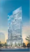  ?? SUBMITTED PHOTO ?? A developer’s plan for a 26-storey condo tower in downtown Burlington has been approved.