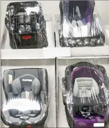  ?? HONG KONG GOVERNMENT ?? Hong Kong Customs seized about 51.5kg of methamphet­amines hidden in child car seats on February 18.